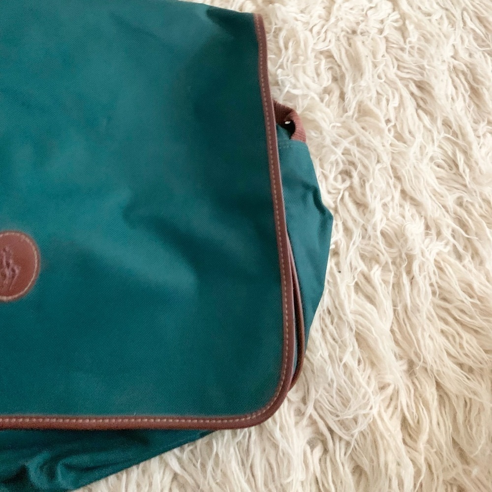 Green Brown Book Bag New With Tags NWT - Picture 5 of 7